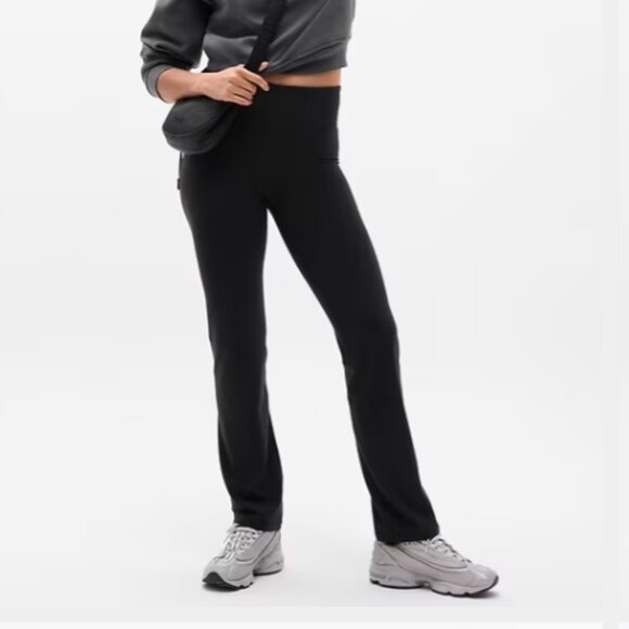 ATHLETA Elation Straight Leg Pant Black Size Large - Picture 1 of 9